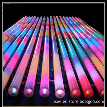Programmable DMX RGB media tube outdoor